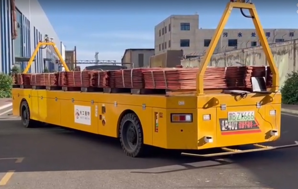 40噸舵輪電動(dòng)板車